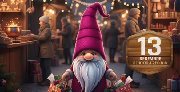 Mercado de navidad y carpa mágica en la travesera de Grácia